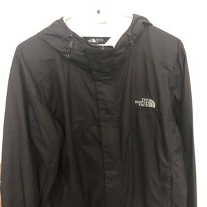 North Face Windbreaker/Rain Jacket | Black Zip-Up
